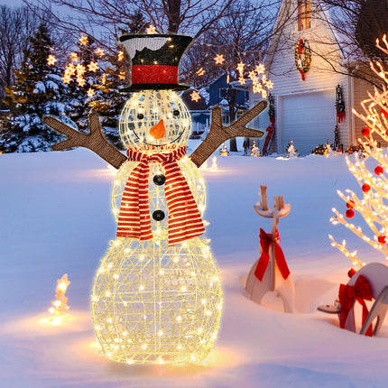 1.1M Christmas Snowman Light LED Light 3D Xmas Home Outdoor Yard Holiday Décor