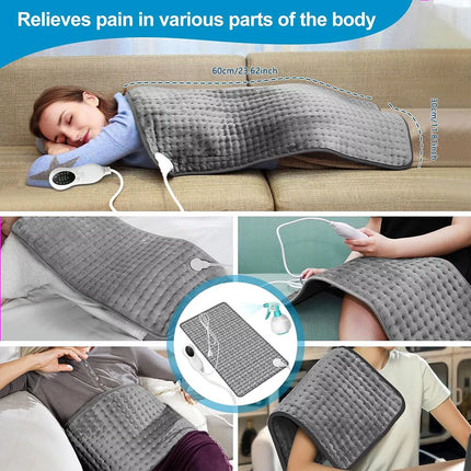 100x50cm Electric Heating Pad Therapy Warmer Mat Neck Shoulder Back Pain Relief