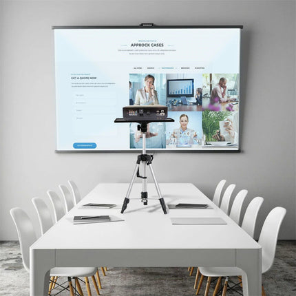 Adjustable Notebook Laptop Projector Tripod Lectern Stand with Tray, Carry Bag