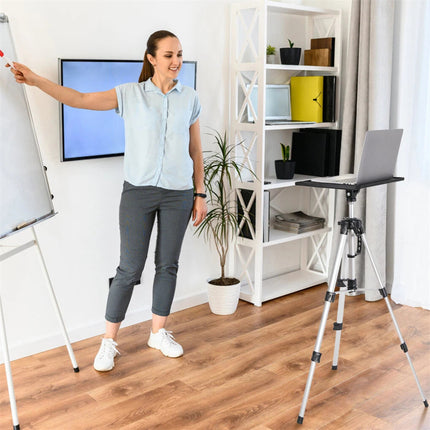 Adjustable Notebook Laptop Projector Tripod Lectern Stand with Tray, Carry Bag