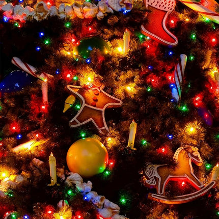 Solar Powered Christmas String Lights Waterproof LED Garden Multicolor Colourful