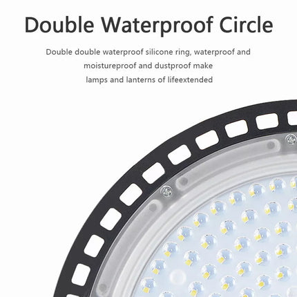 High Bay LED Light 200W UFO Industrial Shed Warehouse Factory Farm Gym