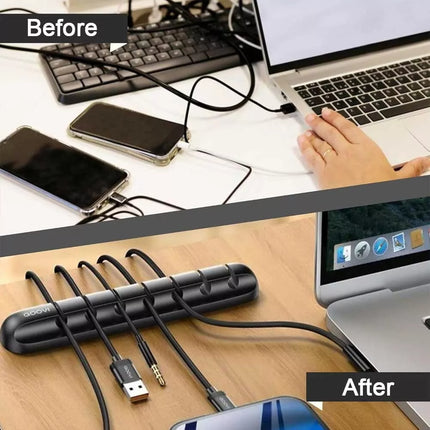 Charging Cable Clips Cord Holder Management Desk Organizer USB Wire Adhesive AU