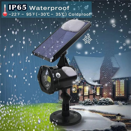 Outdoor Waterproof Solar Projector Landscape Lighting Christmas Party LED Garden