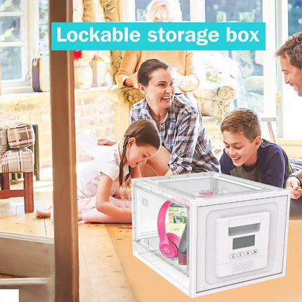 Safe Medicine Lock Box Timed Lock Box Lockable Storage Box Childproof Safe Box