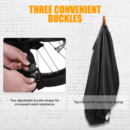 Heavy Duty 210D Waterproof Bicycle Bike Cover Outdoor Dust UV Rain Sun Protector