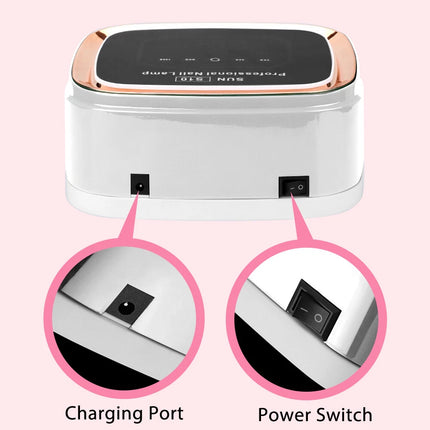 Cordless Rechargeable Nail Gel Polish Light Dryer 108W LED/UV Nail Lamp Manicure