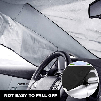 Universal Car Front and Rear Windscreen Cover Sunshade Snow Protector Window AU