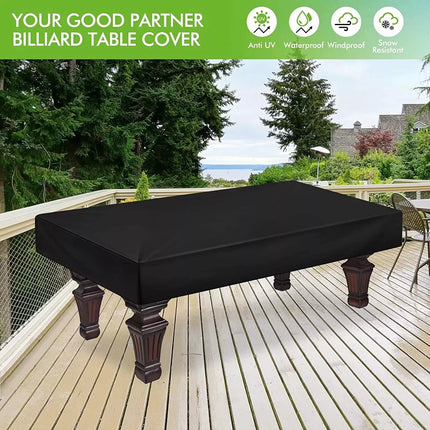 7/8/9FT Pool Snooker Billiard Table Cover Polyester Waterproof Dust Cap Outdoor