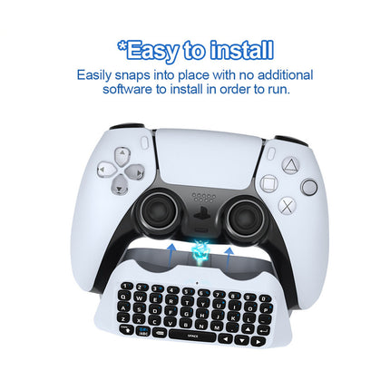 Wireless Bluetooth External Keyboard with Speaker For PS5 Game Handle Controller