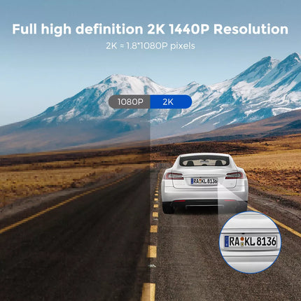 2K 1440P Dash Cam Camera WiFi WDR Car DVR Video Recorder Night Vision