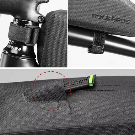 Bicycle Top Tube Bags 1.6L Waterproof Frame Bags Pouch MTB Cycling