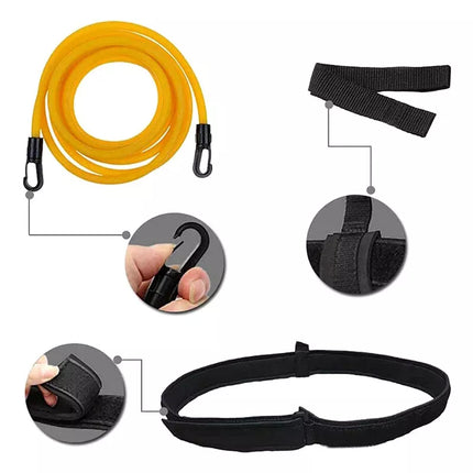 4M Swim Training Belts Swim Bungee Cords Resistance Bands Swim Tether Stationary