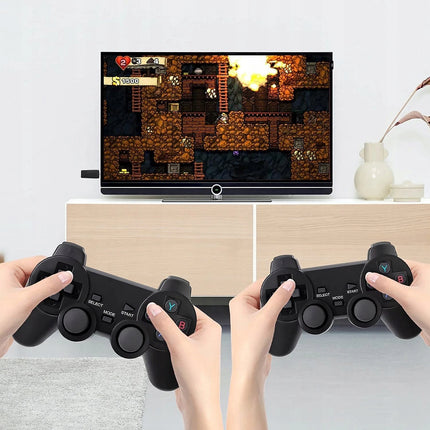 Retro 4K HDMI Game Stick Console Plug Play 35000+ Games 2 Wireless Controllers