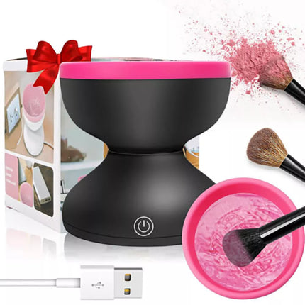 Electric Makeup Brush Cleaner USB Automatic Spin Cosmetic Cleaning Brushes Tool
