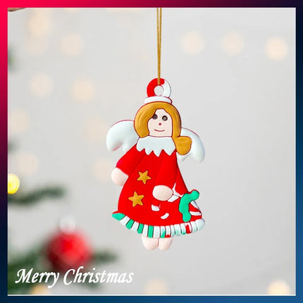 12PCs Gingerbread Man Christmas Tree Hanging Pendant Gift Tree Decor Ornament Set3