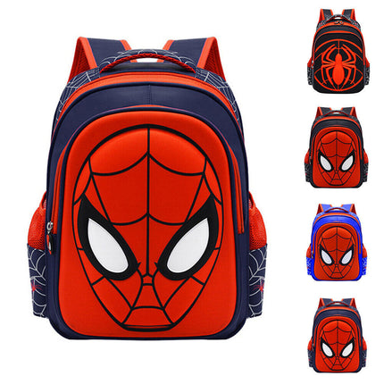 Kids Boys 3D Spiderman Backpack Children Travel Rucksack School Bag Bookbags