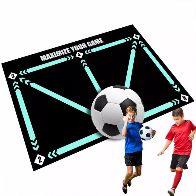 Soccer Footwork Equipment Soccer Training Mat Football Footstep Carpet Anti-Skid