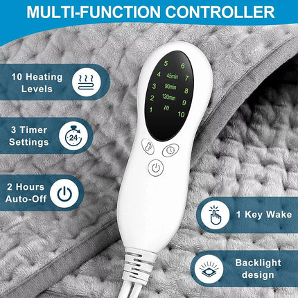 100x50cm Electric Heating Pad Therapy Warmer Mat Neck Shoulder Back Pain Relief