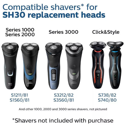 For Philips Replacement Shaving Heads Series 3000 Shaver Head 1000 Replace 5000X