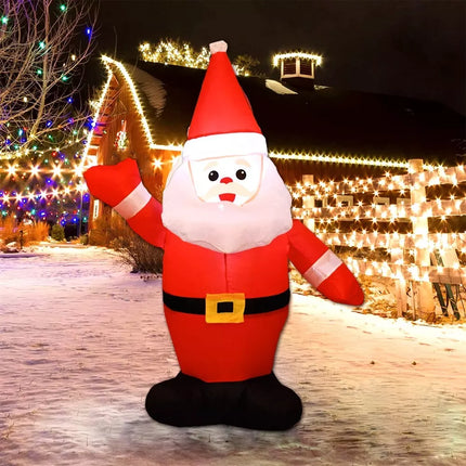 3.3ft Christmas Inflatable Santa Claus Decoration Built-In LED Lights Waterproof