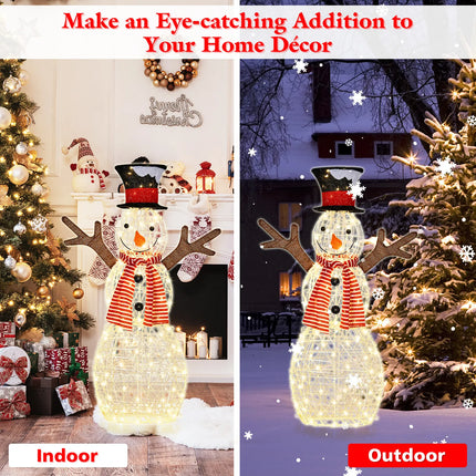 1.1M Christmas Snowman Light LED Light 3D Xmas Home Outdoor Yard Holiday Décor