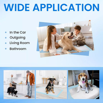 50X Puppy Dog Training Pads Pet Toilet Pee Pads Mat Indoor Absorbent 60x90cm