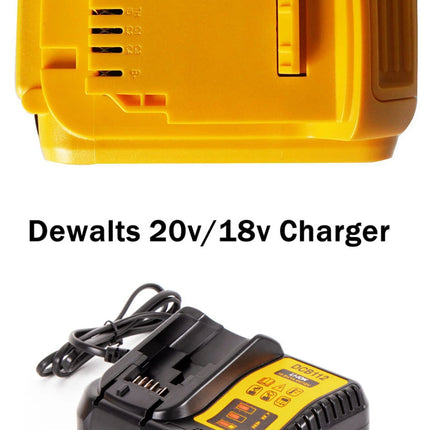 For DEWALT 18V/20V XR 6.0AH Battery / charger DCB205 LI-Ion Slide DCB180 DCB200