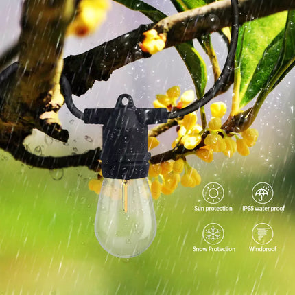 20M Connectable LED Festoon String Lights Xmas Wedding Party Patio Dimmable