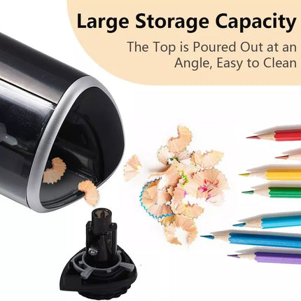 Automatic Electric Pencil Sharpener Operated Students Desktop Manual Or Auto
