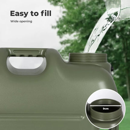 Water Container Jerry Can Bucket Camping Outdoor Storage Barrel Green