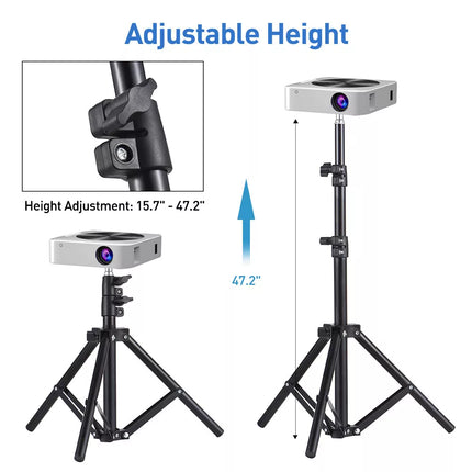 Adjustable Laptop DVD Projector Tripod Stand Floor Laptop Stand Holder With Tray