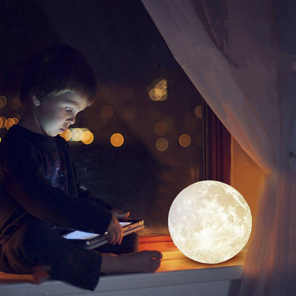 3D Dimmable Moon Lamp Moonlight USB LED Night Light Magical Touch Sensor Lamp