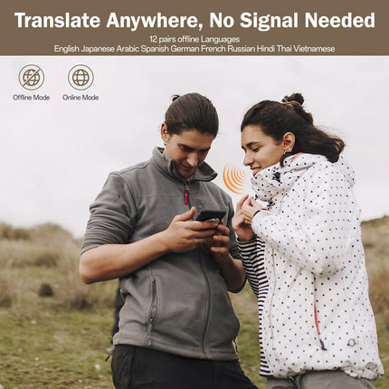 Mosstalk AI Voice Recorder Notetaker Language Translate Device Translation