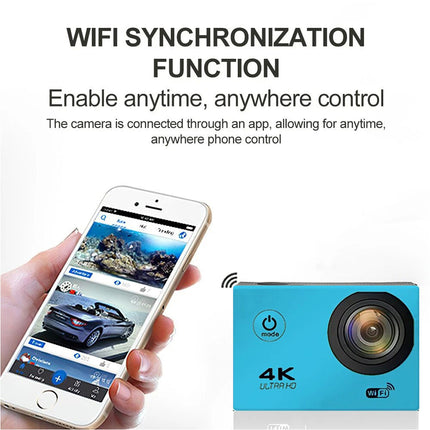 4K 2'' Ultra HD 1080P Sport WiFi 16MP Cam Action Camera DV Video Recorder Go Pro