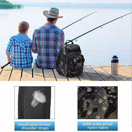 Fishing Tackle Backpack Storage Bag Shoulder Fishing Gear Bags Outdoor Backpack