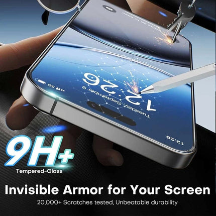 2Pcs iPhone 17 Screen protector Tempered Glass Case Friendly Full Cover