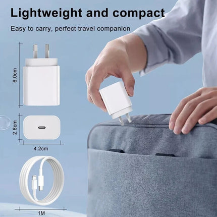 For Apple Fast Charger 25W Type C Charging USB Cable iPhone 5 6 7 8 X XR 11 12 13 14 Adapter