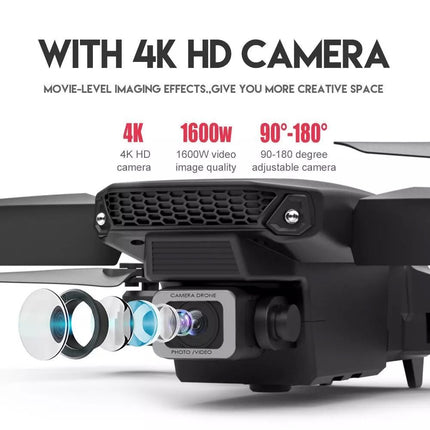 Drone RC Drones Pro 4K HD Dual Camera WIFI FPV Quadcopter Foldable Bag