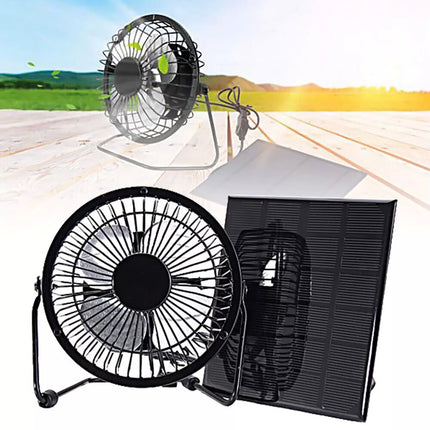5W Solar Panel Powered Mini Portable USB Fan Cooling Ventilation Home Camping