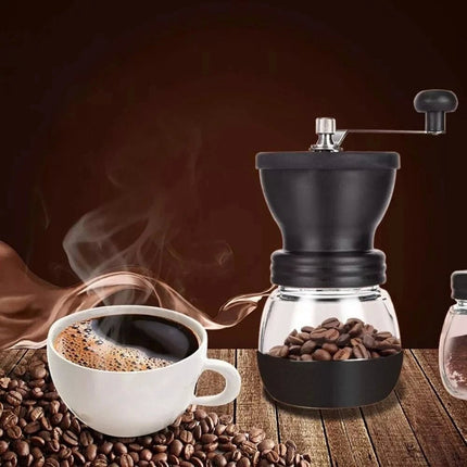 Coffee Bean Grinder Manual Portable Hand-Held Adjustable Mill Home Kitchen Tool