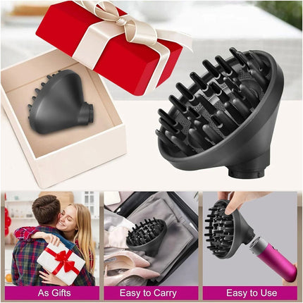 Upgraded Diffuser for Dyson Airwrap Attachments Diffuser Nozzle Converting Tool Grey