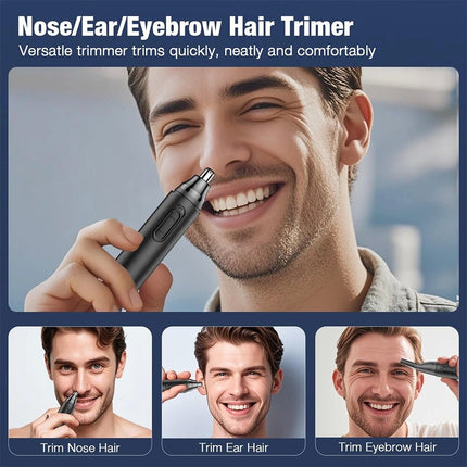 Painless USB Rechargeable Nose Hair Trimmer Facial Hair Trimmer Waterproof