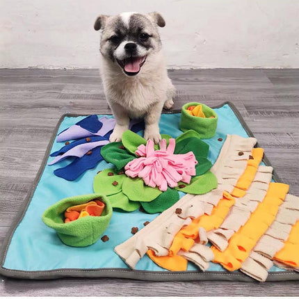 Pet Snuffle Mat Dog Puppy Slow Feeding Interactive Training Machine Washable