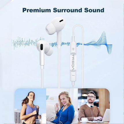 USB Type C Wired Headphones MIC Microphone Earphones For iPhone 15 16 iPad