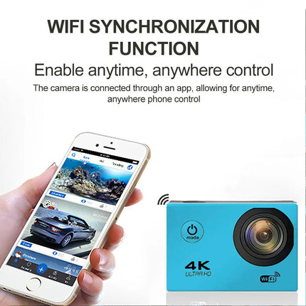 4K 2'' Ultra HD 1080P Sport WiFi 16MP Cam Action Camera DV Video Recorder Go Pro