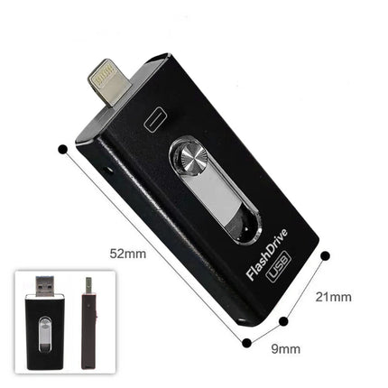 Black 2TB USB 3.0 Flash Drive Disk Storage Memory Stick For iPhone iPad PC IOS Android