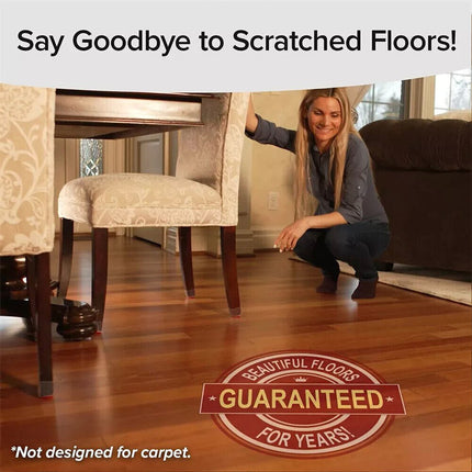 Slider Chair Leg Protector For Hardwood Floors Fits All Shape Chair 48Pcs