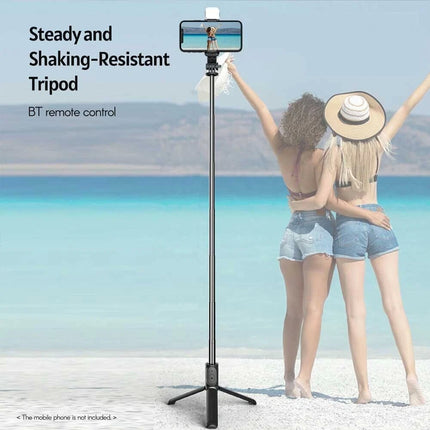 Flexible Tripod Holder Stand Selfie Stick Bluetooth Remote with fill light
