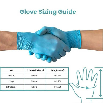 Nitrile Disposable Gloves Medical Food Industrial Powder free No Sterile Glove